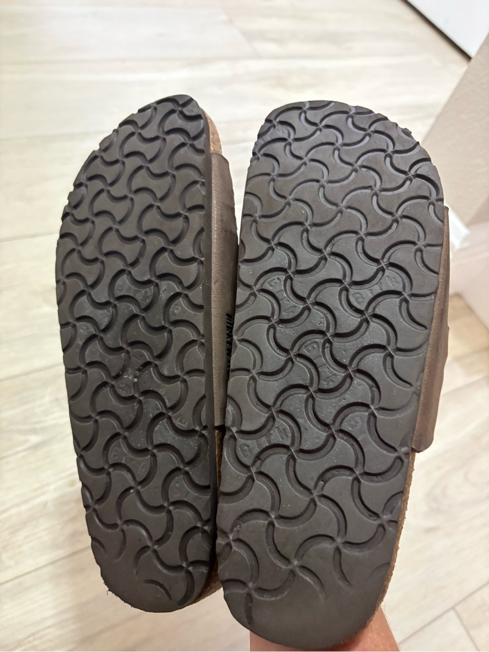 Birkenstock Sandals Brown Multi-Strap Buckle Slides - Picture 5 of 6